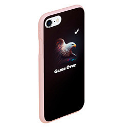Чехол iPhone 7/8 матовый Eagle-game over, цвет: 3D-светло-розовый — фото 2