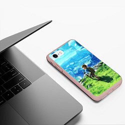 Чехол iPhone 7/8 матовый Link, цвет: 3D-светло-розовый — фото 2