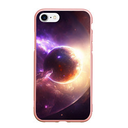 Чехол iPhone 7/8 матовый Планета Алари, цвет: 3D-светло-розовый