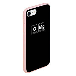 Чехол iPhone 7/8 матовый OMG формула, цвет: 3D-светло-розовый — фото 2