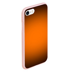 Чехол iPhone 7/8 матовый Кислотный оранжевый с градиентом, цвет: 3D-светло-розовый — фото 2