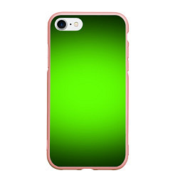 Чехол iPhone 7/8 матовый Кислотный зеленый с градиентом, цвет: 3D-светло-розовый