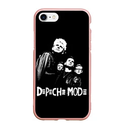Чехол iPhone 7/8 матовый Depeche Mode Violator, цвет: 3D-светло-розовый