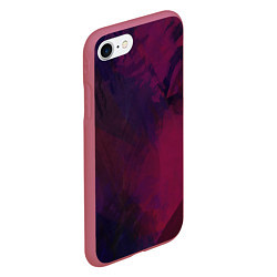Чехол iPhone 7/8 матовый Фиолетовый мазок, цвет: 3D-малиновый — фото 2