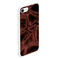 Чехол iPhone 7/8 матовый Камнепад, цвет: 3D-белый — фото 2