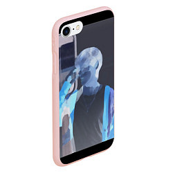 Чехол iPhone 7/8 матовый Потрет Тэхена маслом, цвет: 3D-светло-розовый — фото 2