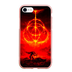 Чехол iPhone 7/8 матовый Elden Ring dark, цвет: 3D-светло-розовый