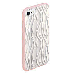 Чехол iPhone 7/8 матовый Рельефная стена, цвет: 3D-светло-розовый — фото 2