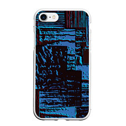 Чехол iPhone 7/8 матовый Рельеф камня, цвет: 3D-белый