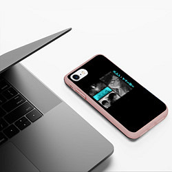 Чехол iPhone 7/8 матовый Взрослый Эрен: Атака титанов, цвет: 3D-светло-розовый — фото 2