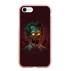 Чехол iPhone 7/8 матовый Зомби в стиле Симпсонов
