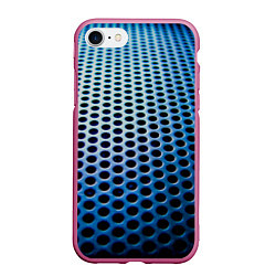 Чехол iPhone 7/8 матовый Металическая текстура, цвет: 3D-малиновый