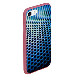Чехол iPhone 7/8 матовый Металическая текстура, цвет: 3D-малиновый — фото 2