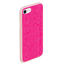 Чехол iPhone 7/8 матовый Очень розовый, цвет: 3D-светло-розовый — фото 2