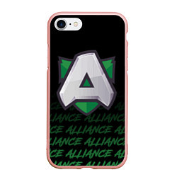 Чехол iPhone 7/8 матовый Alliance art, цвет: 3D-светло-розовый