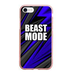 Чехол iPhone 7/8 матовый Beast mode - синяя униформа, цвет: 3D-светло-розовый