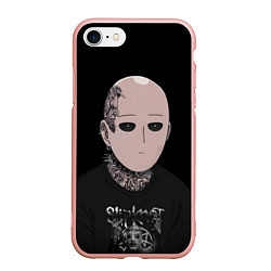 Чехол iPhone 7/8 матовый Saitama - Slipknot, цвет: 3D-светло-розовый