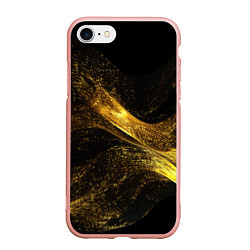 Чехол iPhone 7/8 матовый Золотая пыльца, цвет: 3D-светло-розовый