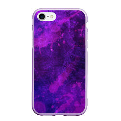 Чехол iPhone 7/8 матовый Текстура - Purple explosion, цвет: 3D-сиреневый