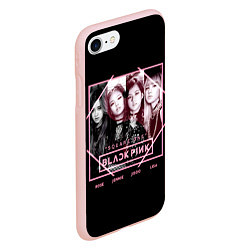 Чехол iPhone 7/8 матовый Blackpink - Square one, цвет: 3D-светло-розовый — фото 2