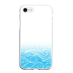 Чехол iPhone 7/8 матовый Гинтама текстура, цвет: 3D-белый