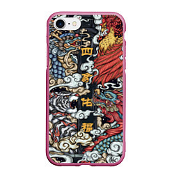 Чехол iPhone 7/8 матовый Japanese art