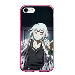 Чехол iPhone 7/8 матовый Suzuya Juuzou, цвет: 3D-малиновый