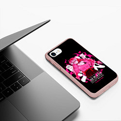 Чехол iPhone 7/8 матовый Мицури Канроджи плачет - Клинок демонов, цвет: 3D-светло-розовый — фото 2