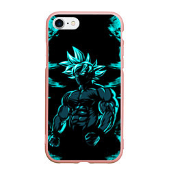 Чехол iPhone 7/8 матовый Goku - Dragon ball, цвет: 3D-светло-розовый