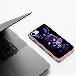 Чехол iPhone 7/8 матовый Five Nights at Freddys Bonnie, цвет: 3D-светло-розовый — фото 2