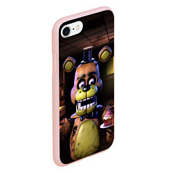 Чехол iPhone 7/8 матовый Five Nights at Freddy, цвет: 3D-светло-розовый — фото 2