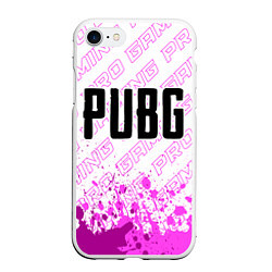 Чехол iPhone 7/8 матовый PUBG pro gaming: символ сверху