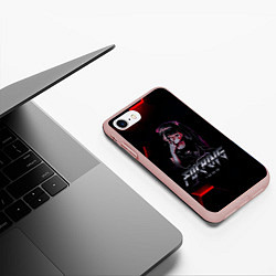Чехол iPhone 7/8 матовый Аниме-КУРОМЕ, цвет: 3D-светло-розовый — фото 2