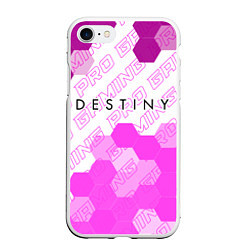 Чехол iPhone 7/8 матовый Destiny pro gaming: символ сверху, цвет: 3D-белый
