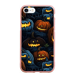 Чехол iPhone 7/8 матовый Хэллоуин life, цвет: 3D-светло-розовый