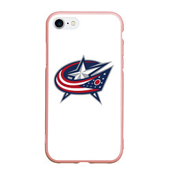 Чехол iPhone 7/8 матовый Columbus blue jackets - Sergey Bobrovsky, цвет: 3D-светло-розовый