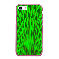 Чехол iPhone 7/8 матовый Травяные стрелы, цвет: 3D-малиновый