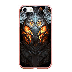 Чехол iPhone 7/8 матовый Огненный доспех рыцаря Dark Souls, цвет: 3D-светло-розовый