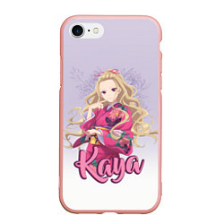 Чехол iPhone 7/8 матовый Kaya Saimori, цвет: 3D-светло-розовый