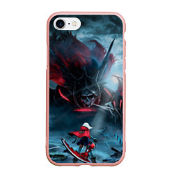 Чехол iPhone 7/8 матовый God Eater, цвет: 3D-светло-розовый