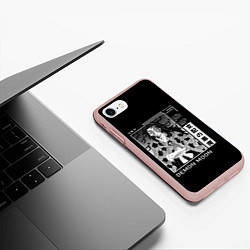 Чехол iPhone 7/8 матовый Кокушибо первая луна, цвет: 3D-светло-розовый — фото 2