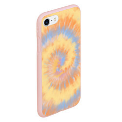 Чехол iPhone 7/8 матовый Tie-Dye дизайн, цвет: 3D-светло-розовый — фото 2