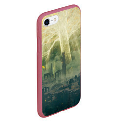 Чехол iPhone 7/8 матовый Сияние Elden Ring, цвет: 3D-малиновый — фото 2