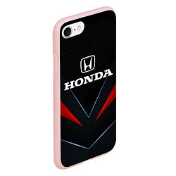 Чехол iPhone 7/8 матовый Honda - технологии, цвет: 3D-светло-розовый — фото 2
