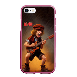 Чехол iPhone 7/8 матовый ACDC art