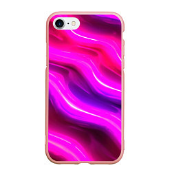 Чехол iPhone 7/8 матовый Розовая объемная абстракция