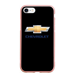 Чехол iPhone 7/8 матовый Chevrolet sport auto, цвет: 3D-светло-розовый