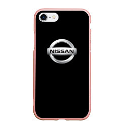 Чехол iPhone 7/8 матовый Nissan sport auto, цвет: 3D-светло-розовый