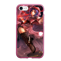 Чехол iPhone 7/8 матовый Touhou Project Remilia, цвет: 3D-малиновый