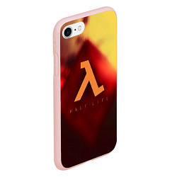 Чехол iPhone 7/8 матовый Half life black mesa, цвет: 3D-светло-розовый — фото 2